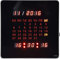 Gaeirt LED-Digital-Wanduhr Digitale Kalender doppelt hängender, leuchtender Digitalkalender, präzise Zeitmessung, Schalterspeicher, Aluminiumlegierung, 20 * Pendules murales