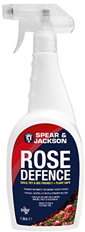 Spear Jackson Rose Defence 1L - Child Pet Bee Friendly Ready To Use Pesticide Free - Provides Nutrients For Vibrant, Healthy Roses