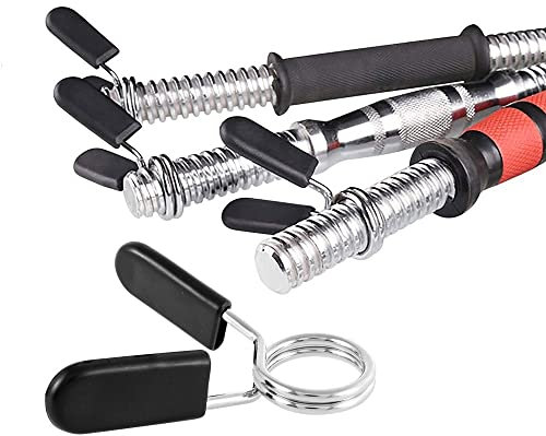 Schnellverschluss für Hanteln [4er Set] | Hantelverschluss 30 mm | Federverschlüsse | Hantelklemme für Langhantel und Kurzhantel | Feststeller Hantelscheiben | Hantelverschlüsse für Scheibenwechsel