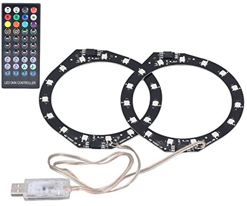 Striscia LED RGB per Piastre Frontali Console PS5, Sincronizzazione Bluetooth Professionale Musica 400 Effetti Luci LED a Nastro 8 Colori con Controllo App, Anello Luminoso LED RGB per Console PS5