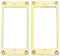KVSERT 2 Stück Metall Flach Humbucker Cover Gitarre Pickup Rahmen Ring
