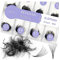 BEYELIAN 500 Fans Premade Fans Eyelash Extensions 0.07mm 10D/20D C/D Curl Volume Lash Extensions Pre Made Fans Lash Extensions Handmade Promade Loose Fans Thin Base 9-16mm Mixed