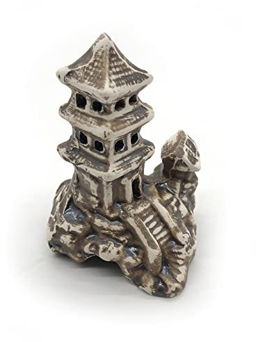 ZooPaul Deko Aquarium China Tempel klein Dekoration Terrarium Zubehör Burg