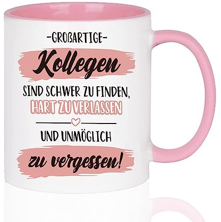 Sugeru Tasse - abschiedsgeschenk kollegen mit Spruch Alles Gute für Deinen neuen Job - Geschenk zum Abschied | kleine geschenke abschied kollegen | Glossy Emaille Tasse (B)