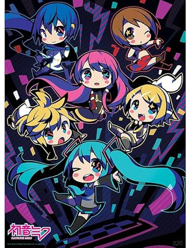 GB eye - HATSUNE MIKU Poster Miku & Friends (52 x 38 cm)