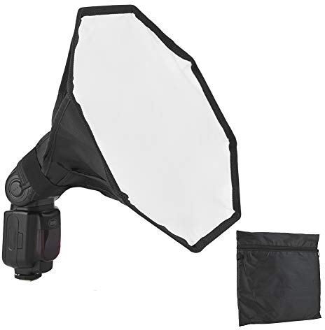 Mini-Kamera-Blitzdiffusor, Tragbar, 30 X 28 X 3, 30 cm, Universeller -tragbarer Softbox-Diffusor Blitz-Speedlite-Blitzgerät