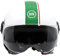 BHR Casco Demi-Jet 835 Special - Casco Scooter Homologado ECE 22.06 con Visera Tipo Gafa Antiarañazos - Cierre Micrométrico y Almohadillas Desmontables - Cool Italy L