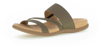 Gabor Damen Pantoletten, Frauen Slipper,Backless Slipper,Mules,Gartenschuhe,Sommerschuhe,sommerclogs,Sandalen,Freizeitschuhe,Oliv,43 EU / 9 UK