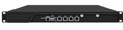 HUNSN 1U 19 Inch Rack Mount Firewall Appliance, VPN, Network Router, Intel I3 N305, RJ53, AES-NI, 4 x 226-V 2.5GbE LAN, Console, VGA, GPIO, SIM Slot, Barebone, NO RAM, NO Storage, NO System