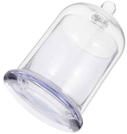 TOPPERFUN Candelabro de Vidrio con Forma de Campana Portavelas Decorativo Base para Candelabros Románticos para Decoración del Hogar