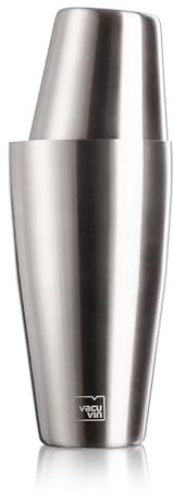 Vacu Vin Shaker per Cocktail - 1 Tin on Tin Boston Cocktail Shaker - Perfetto per il Bartending per Mixologist e Appassionati di Home Bar - Lavabile in Lavastoviglie