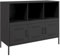 vidaXL Aparador Acero Negro 100,5x39x79 cm, Armario Auxiliar, Mueble de almacenaje de Cocina, Armario de Pasillo, aparador de Comedor