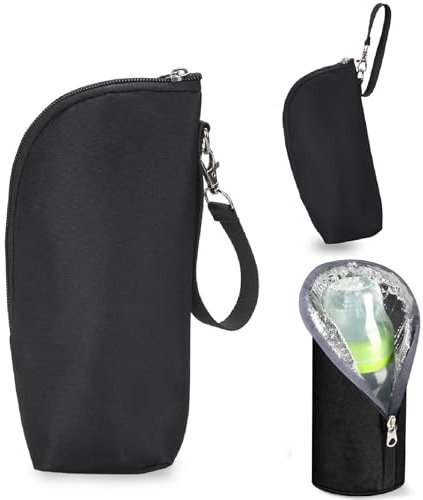 PSFXBM Insulated Baby Bottle Bag Portable Breastmilk Storage Bag, Easy Clean & Carry, Waterproof Oxford Cloth & Eco-Friendly Aluminum Foil Lining for Bottles, for Outing Milk Bottle Storage