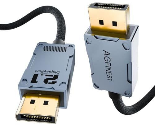 16K DisplayPort 2.1 Kabel [VESA Certified], 16k@60Hz 8K@120Hz 4K@240Hz, 80Gbps DP2.1 Kabel mit UHBR20 HDR10+ DSC1.2a FreeSync G-Sync für PC/HDTV/Monitor (1M)