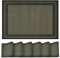 Artoid Mode Vinyl Schwarz Gold PVC Platzsets 6er Set, 30x45cm Tischsets Waschbar Schmutzabweisend Hitzebeständig Platzdeckchen Innen Küche Deko