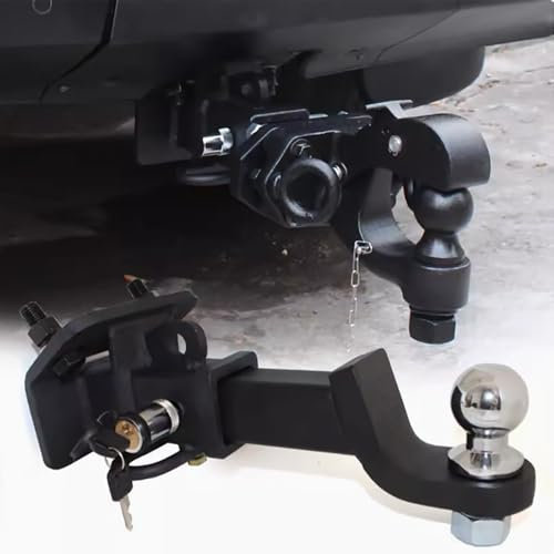 Gancio di Traino per impieghi gravosi, Kit di Ricezione del Gancio di Traino per paraurti Posteriore, Gancio di Traino tattico con Sfera e Perno, per Landrover Discovery 3 4 LR3 LR4 e Prima del 2013