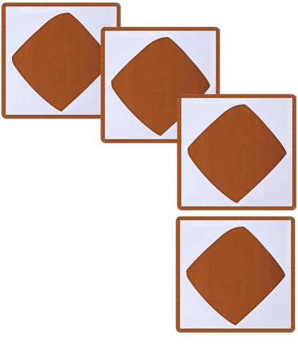Suoumwa 4-Teiliges Wärmepressen-Wickeltuch, Antihaftbeschichtet, Hitzebeständig, Wiederverwendbar, Unterlage, Matte, Kissen (15 X 15)