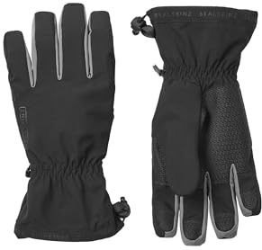 SEALSKINZ | Drayton | Waterproof Women's All Weather Lightweight Gauntlet | Textured Palm for Grip & Dexterity | Outdoor Gloves | Black, X-Large