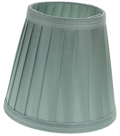 1stk Lampenschirm Aus Stoff Tischlampenschirm Schwarz Lampenschirme Garage Lampe Mit Warmem Licht Glocke Kleiner Plissierter Lampenschirm Grün Groß Led-ständer Green Hardware- Angoily