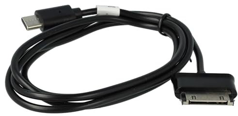 vhbw cavo dati USB-C compatibile con Samsung Galaxy Tab 2 10.1 GT-P5100 Wlan 3G, Tab 2 10.1 GT-P5100 32G tablet - Cavo, 100cm, nero