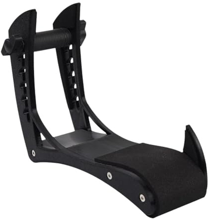 MagiDeal Guitarra Eléctrica Soporte de Pierna Ajustable Ergonómico Negro Plástico Plástico 14.5 x 6.1 x 13.2 cm Modern