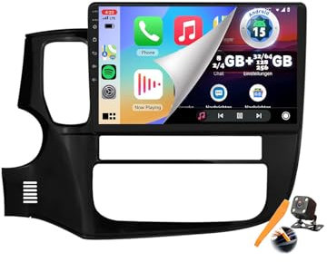 M6 pro1,YLOXFW Autoradio Android 15.0 Navi 2 DIN Stereo für Outlander 2012-2018 Sat GPS Navigation 10 Zoll Cartablet DVD Multimedia Player FM BT Receiver mit Carplay 4G 5G WiFi DSP SWC