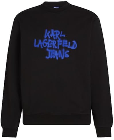 KARL LAGERFELD JEANS, Men's, Regular Graffiti Sweat, Regular Fit, Black, L