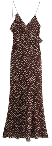 Vestido Lencero Mujer Vestido de Mujer Moderno, Sencillo, con Capas, Estampado de Lunares, sin Mangas y Tirantes