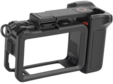 Jectse Per Action 6 Camera Cage Telaio Protettivo Per Action Camera Protezioni Per Tutto il Corpo con Impugnatura Per Fredda e Corda da Polso Anticaduta Per la Registrazione di Sport