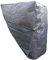 colourliving Strandkorbhülle XL 130 cm breit Schutzhaube 420D Polyester Grau wasserfest