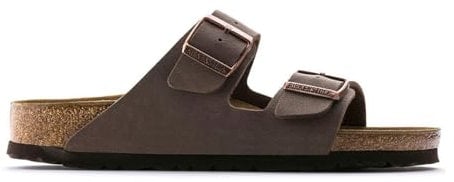 Birkenstock Arizona Birko-Flor, Zoccoli Unisex Adulto, Moka, 44 EU