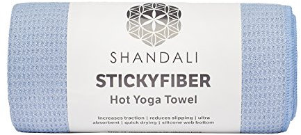 Hot Yoga Handtuch – shandali stickyfiber Handtuch – mat-sized, Mikrofaser, Super Saugfähig, rutschsicher, Verletzungen kostenlos, 61 x 182,9 cm – Beste Bikram Handtuch – Bewegung, Fitness, und Pilates
