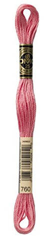DMC 6-Strand Embroidery Cotton 8.7yd-Salmon