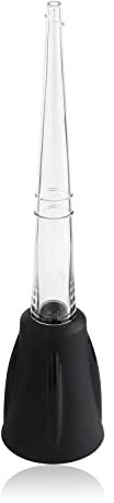 MASTRAD - Poire à sauce avec tube - Silicone et Verre - Noir fumé - F12601