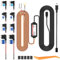PRUVEEO Smart Acc Hardwire Kit for Dash Cam, Enables Parking Mode Monitor, Converts 12V-30V to 5V/3A, Low Voltage Protection, LED Indicator, Applicable to D90-4CH…