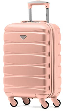Flight Knight ABS 3 Tailles Valise Legere Compatible avec Air France, Hop! easyJet, RyanAir Et Bien d'autres! Bagage a Main 55x35x20 cm Et Bagage en Soute Grande avec 4 Roues.