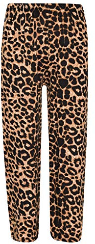 A2Z 4 Kids Girls Printed Palazzo Wide Leg Trousers Ages 7-13 | High Waist Flared Summer Fashion Loose Casual Comfortable Pants