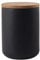 Ceramics Food Storage Jar with Wooden lid,Ceramics Food Storage Canister for Coffee, Sugar, Tea, Spices and Nuts (Black 27.05oz/800ml)