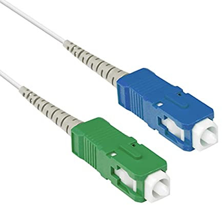 FOLAN Câble Fibre Optique renforcé pour Freebox Free - Qualité supérieur - Rallonge/Jarretière Optique SC-UPC SC-APC (20)