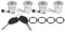 Serrure Berlingo 2002, Ensemble De Barillet De Serrure De Porte De Voiture Avec Clés Adaptées Pour Partner Berlingo Xsara Remplacer Oem 252522 9170.g3 9170.cw(4 * Barrels)(4 * Barrels)