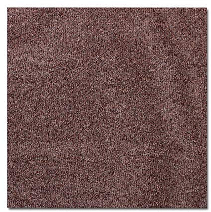 casa pura Piastrelle per tappeti Vienna, autoportanti, dorso in bitume di alta qualità, rivestimento resistente per pavimenti per ufficio e commerciali, 50 x 50 cm (marrone ruggine, 1 pezzo)