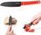 Dreamfarm Kneed | Cutting, Spreading and Scooping Knife with Built-in Plastic Wrap Cutter & Protective Cover | Red