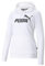 PUMA Damen Logo Hoodie Tr sweatshirt, Weiß, S EU