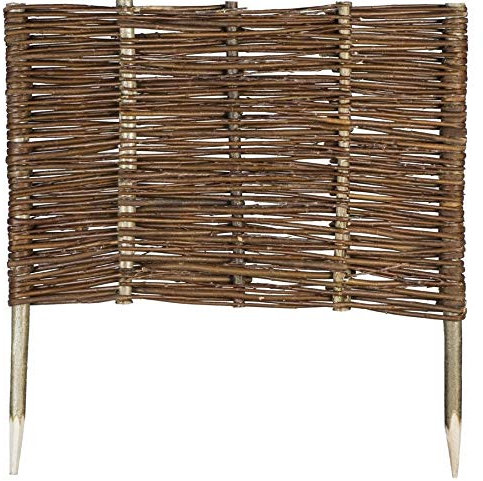 MC.Sammler Panneau en Saule tressé Palissades en Bois 16 Dimensions Hauteur: 40 cm Longueur: 60 cm clôture de Jardin 1 pièce