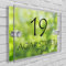 Personalised House Number Plaque in Rectangle shape Glass Effect Acrylic Sign Door Plate Wall Display in Premium Quality 2 Part Acrylic- Choose Your Own Design & Font (3D In Green)