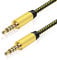 Male to Male Audio Cable 4m, TRRS 3.5mm 4 Pole Nylon Braided Stereo Aux Cable/Auxiliary Cable/Aux Cord for Headphones, PS4,Phone, Tablets, Headset, PC, Laptop and More (4m/12Feet)