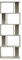 Rebecca Mobili Scaffale Moderno, Libreria Legno Mdf, 5 Ripiani, Grigio Effetto Cemento, Design Contemporaneo, Per Sala Cameretta - Misure: 169 x 60 x 24 cm (HxLxP) - Art. RE6661