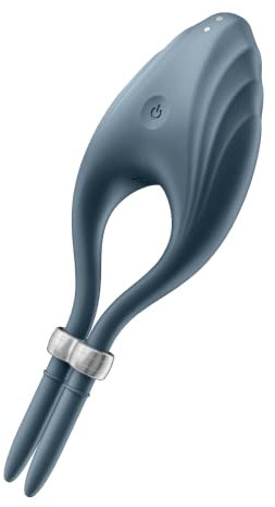 Satisfyer, Penisring, Duelist, größenverstellbar, mit Power-Motor, aus Silikon, Farbe:dunkelblau