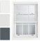FURNISHED White Faux Wood Venetian Blinds 50mm Easy Fit Trimmable Child Safe Home Office Window Blinds, 110cm x 210cm