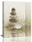 Zen-Steine-Wandkunst, weiße Lotusblume, Bilder, Wanddekoration, Leinwanddrucke, gerahmt, modernes Gemälde, Kunstwerk für Badezimmer, Schlafzimmer, Yoga, Spa, Wohnzimmer, Küche, Büro, 30,5 x 40,6 cm